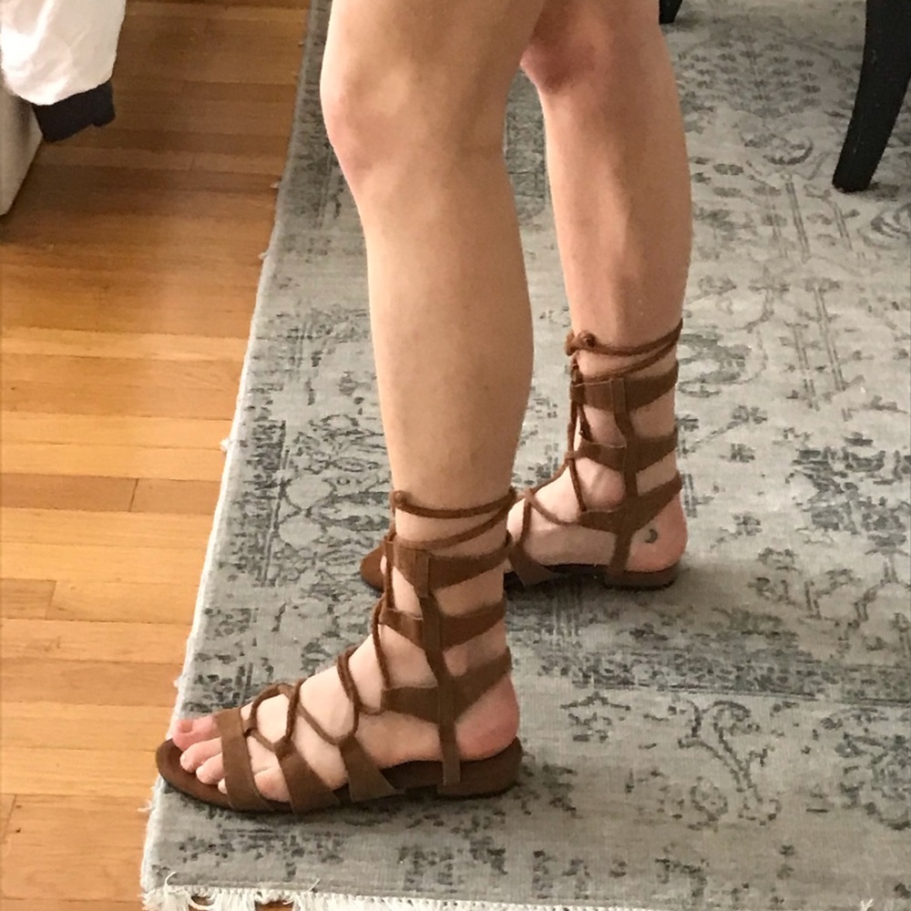 MIA gladiator suede sandals, never worn